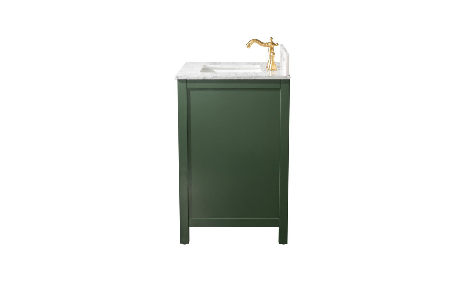 Legion Furniture 30" Vogue Green Finish Sink Vanity Cabinet with Carrara White Top - WLF2130-VG