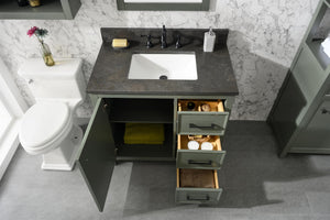 Legion Furniture 36" White Finish Sink Vanity Cabinet with Carrara White Top - WLF2136-W