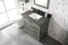 Load image into Gallery viewer, Legion Furniture 36&quot; Pewter Green Finish Sink Vanity Cabinet with Blue Lime Stone Top - WLF2236-PG