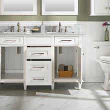Load image into Gallery viewer, Legion Furniture 54&quot; White Finish Double Sink Vanity Cabinet with Carrara White Top - WLF2254-W