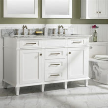 Load image into Gallery viewer, Legion Furniture 54&quot; White Finish Double Sink Vanity Cabinet with Carrara White Top - WLF2254-W