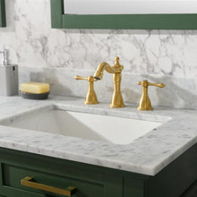 Load image into Gallery viewer, Legion Furniture 60&quot; Vogue Green Finish Double Sink Vanity Cabinet with Carrara White Top - WLF2260D-VG