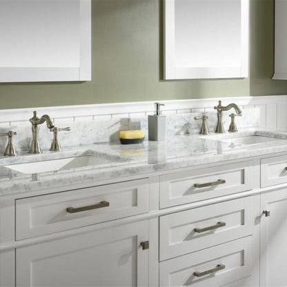 Legion Furniture 72" White Double Single Sink Vanity Cabinet with Carrara White Top - WLF2272-W