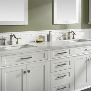 Legion Furniture 80" White Double Single Sink Vanity Cabinet with Carrara White Quartz Top Wlf2280-Cw-Qz - WLF2280-W