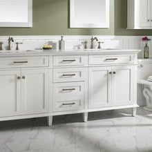 Load image into Gallery viewer, Legion Furniture 80&quot; White Double Single Sink Vanity Cabinet with Carrara White Quartz Top Wlf2280-Cw-Qz - WLF2280-W