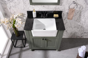 Legion Furniture 30" Pewter Green Sink Vanity Without Faucet - WLF6022-PG