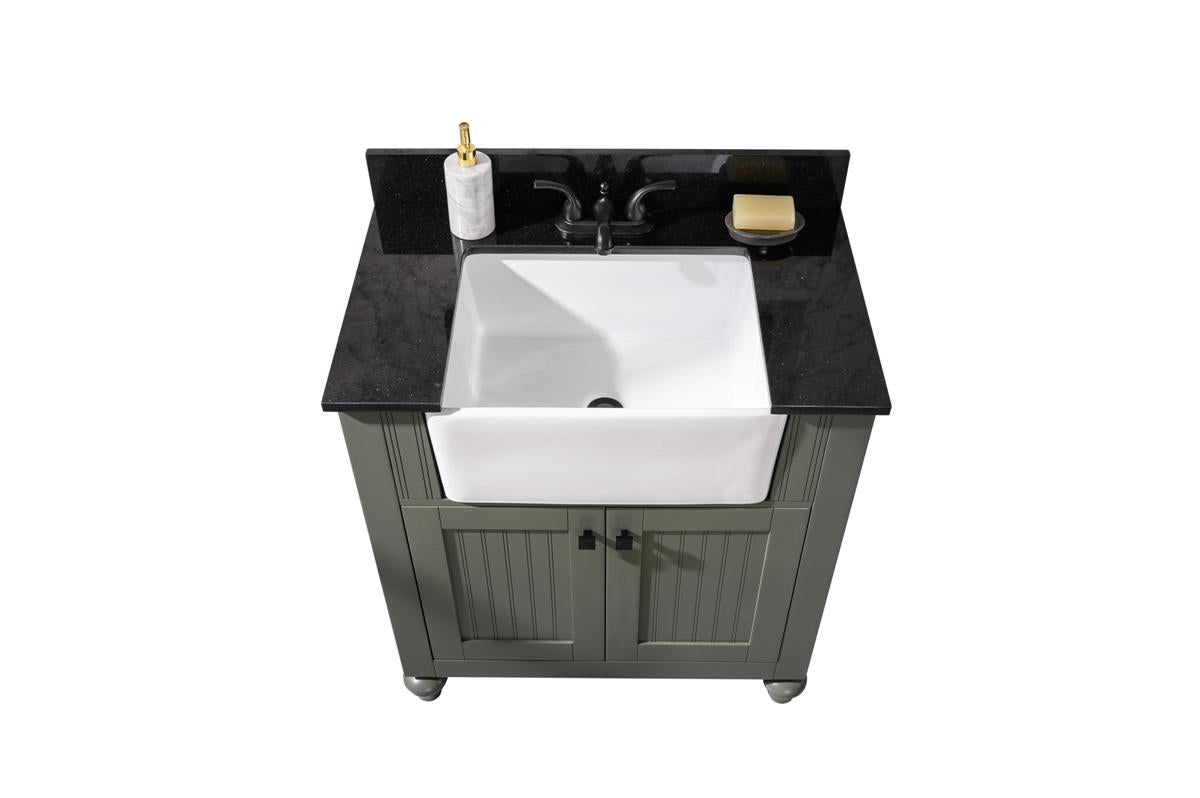 Legion Furniture 30" Pewter Green Sink Vanity Without Faucet - WLF6022-PG