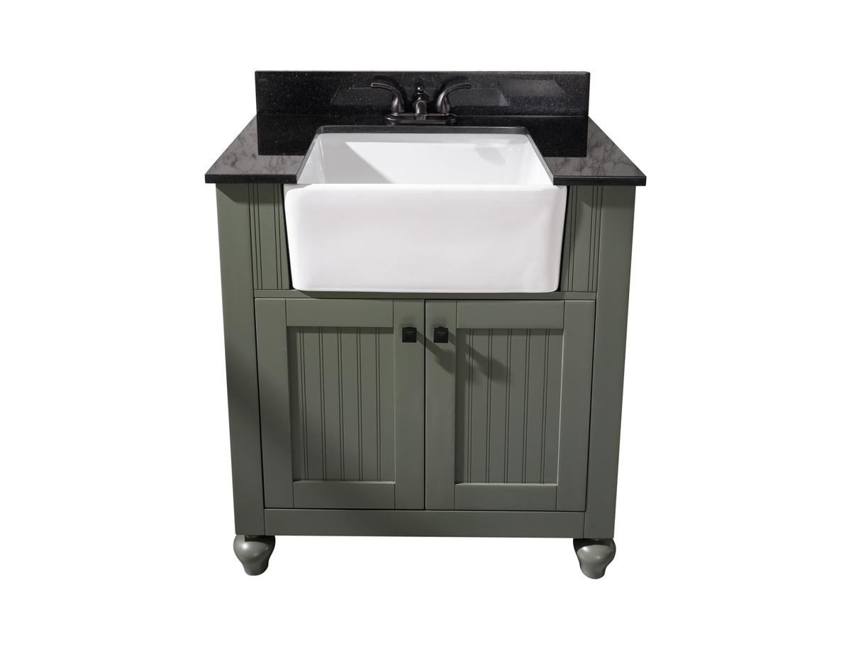 Legion Furniture 30" Pewter Green Sink Vanity Without Faucet - WLF6022-PG