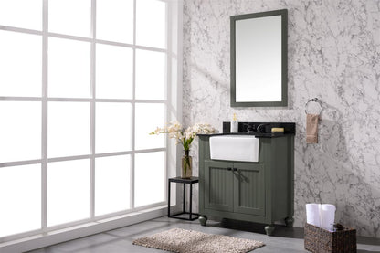 Legion Furniture 30" Pewter Green Sink Vanity Without Faucet - WLF6022-PG