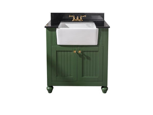 Legion Furniture 30" Vogue Green Sink Vanity Without Faucet - WLF6022-VG