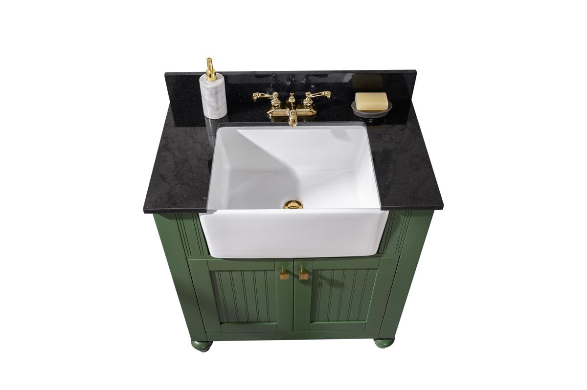 Legion Furniture 30" Vogue Green Sink Vanity Without Faucet - WLF6022-VG