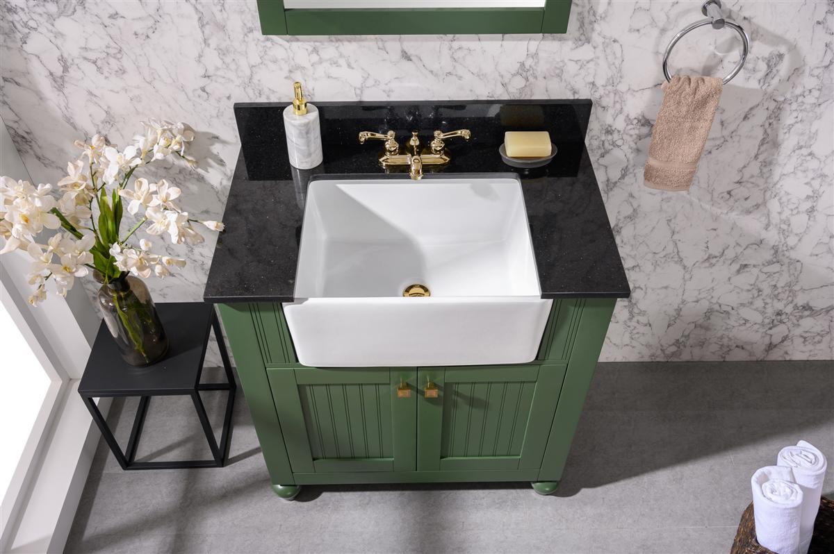 Legion Furniture 30" Vogue Green Sink Vanity Without Faucet - WLF6022-VG