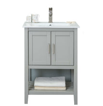 Load image into Gallery viewer, Legion Furniture 24&quot; Kd White Gray Sink Vanity - WLF6023-RL