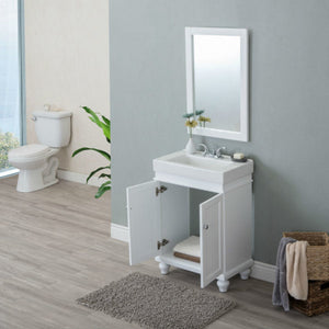 Legion Furniture 24" Matt White Sink Vanity - WLF6028-W