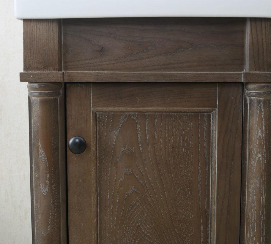 Legion Furniture 18" Weathered Gray Sink Vanity, No Faucet - WLF7021-18