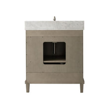 Load image into Gallery viewer, Legion Furniture 30&quot; Antique Gray Oak Vanity with Carrara White Top - WLF7040-30-AGO-CW