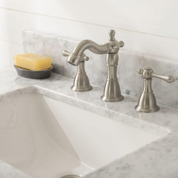 Legion Furniture 30" Antique Gray Oak Vanity with Carrara White Top - WLF7040-30-AGO-CW