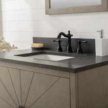 Load image into Gallery viewer, Legion WLF7040-36-AGO-BS 36&quot; Antique Gray Oak Vanity with Blue Limestone Top, Close Up