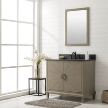 Load image into Gallery viewer, Legion WLF7040-36-AGO-BS 36&quot; Antique Gray Oak Vanity with Blue Limestone Top, Front