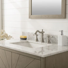 Load image into Gallery viewer, Legion WLF7040-36-AGO-CW 36&quot; Antique Gray Oak  Vanity with Carrara White Top, Front