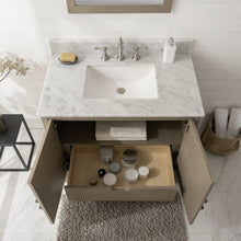 Load image into Gallery viewer, Legion WLF7040-36-AGO-CW 36&quot; Antique Gray Oak  Vanity with Carrara White Top