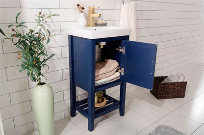 Legion Furniture 18" Blue Sink Vanity - WLF9018-B