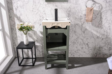 Load image into Gallery viewer, Legion Furniture 18&quot; Pewter Green Sink Vanity - WLF9018-PG