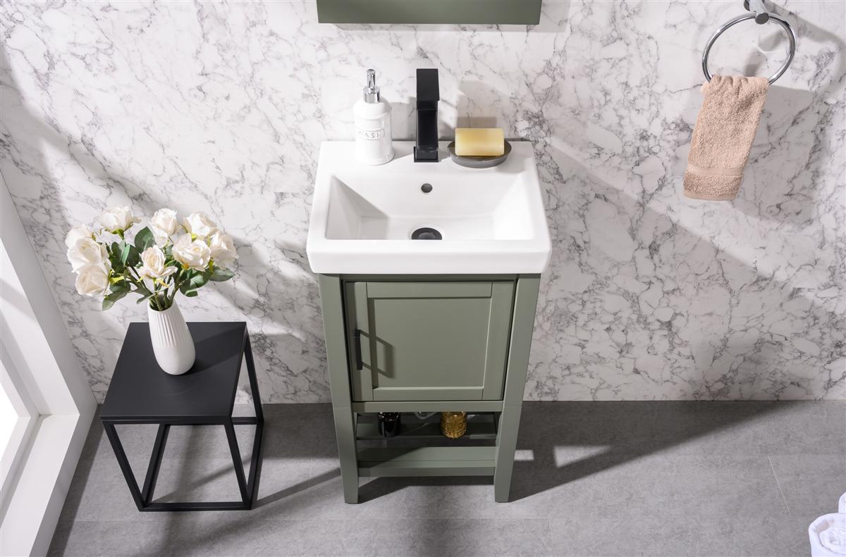 Legion Furniture 18" Pewter Green Sink Vanity - WLF9018-PG