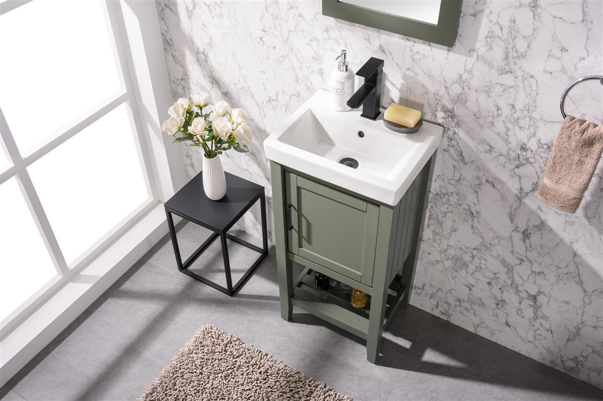 Legion Furniture 18" Pewter Green Sink Vanity - WLF9018-PG