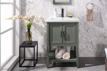 Legion Furniture 24" Kd Pewter Green Sink Vanity - WLF9024-PG