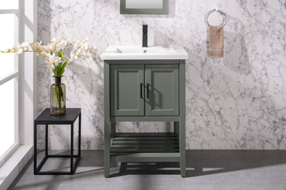 Legion Furniture 24" Kd Pewter Green Sink Vanity - WLF9024-PG