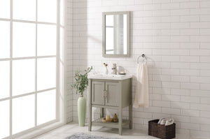 Legion Furniture 24" Kd White Gray Sink Vanity - WLF9024-RL