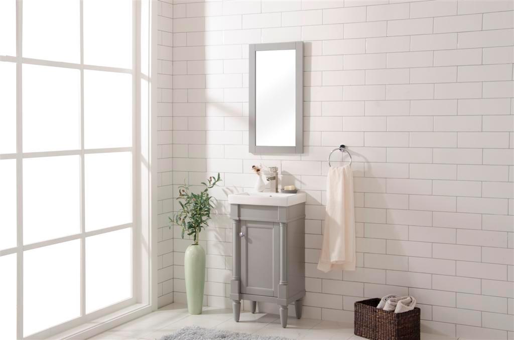 18" Gray Sink Vanity - WLF9218-G