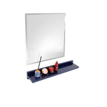 Load image into Gallery viewer, WS24-BU-315 Blue Wireless Charging Shelf and Frameless Mirror Set, 24&quot;