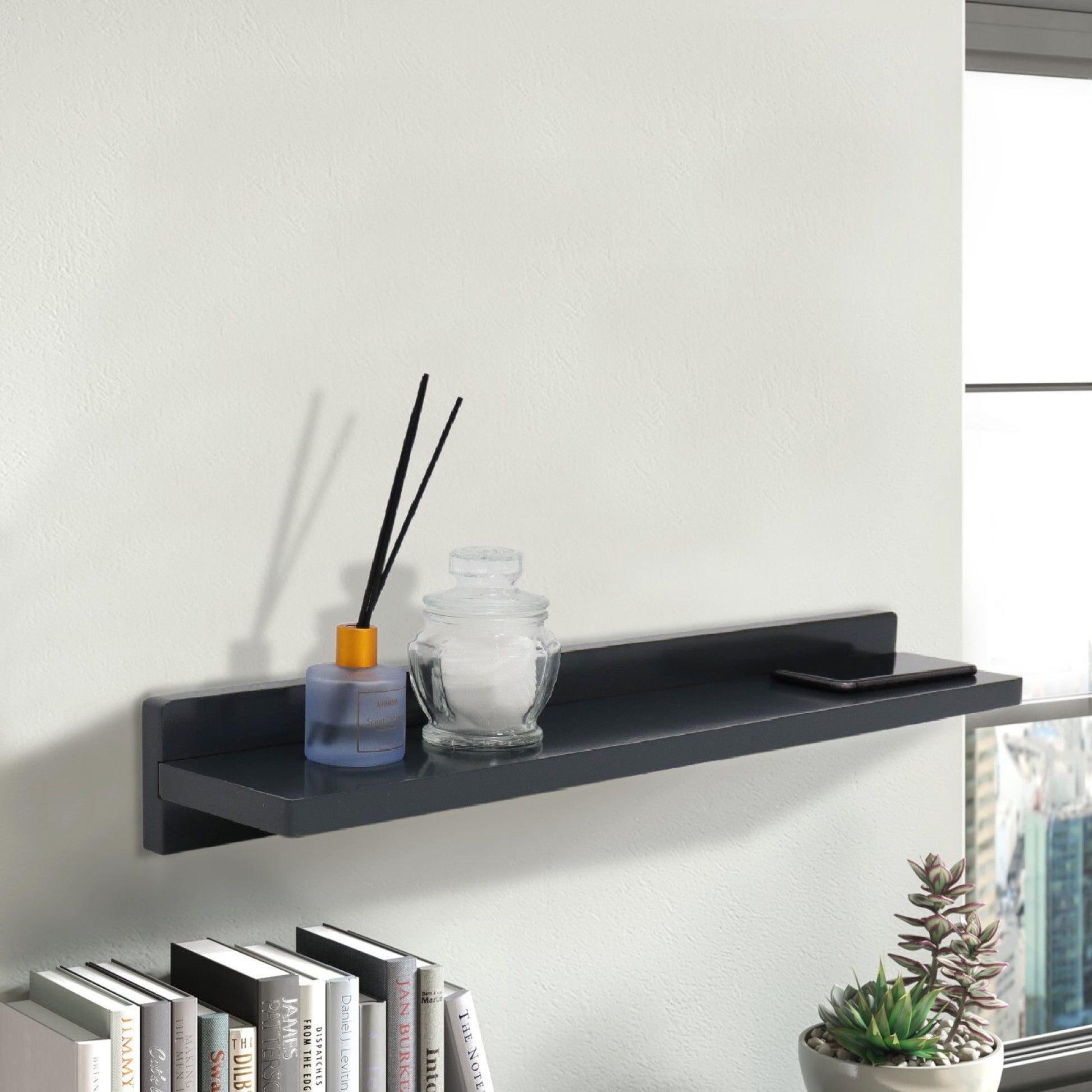 WS24-DG-315 Dark Gray Wireless Charging Shelf , 24"