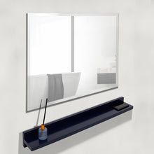 Load image into Gallery viewer, WS30-BU-315 Blue Wireless Charging Shelf and Frameless Mirror Set, 30&quot;