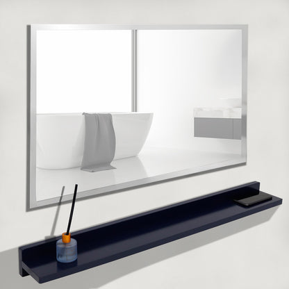 Wireless Charging Shelf and Frameless Mirror Set, size 24", 30", or 35"