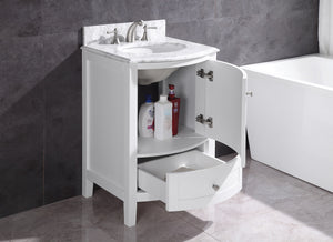 Legion Furniture 24" White Bathroom Vanity - Pvc - WT9309-24-W-PVC