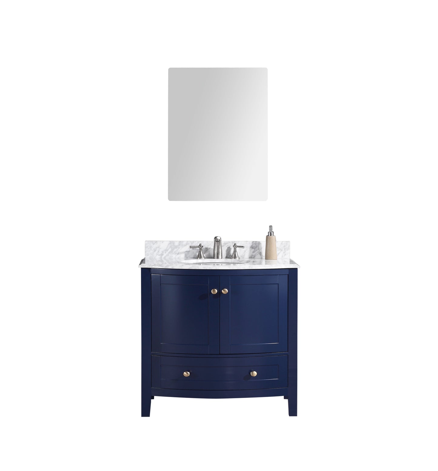 Legion WT9309-36-B-PVC 36" Blue Bathroom Vanity, Front