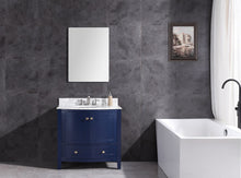 Load image into Gallery viewer, Legion WT9309-36-B-PVC 36&quot; Blue Bathroom Vanity - Front