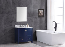 Load image into Gallery viewer, Legion WT9309-36-B-PVC 36&quot; Blue Bathroom Vanity , Front