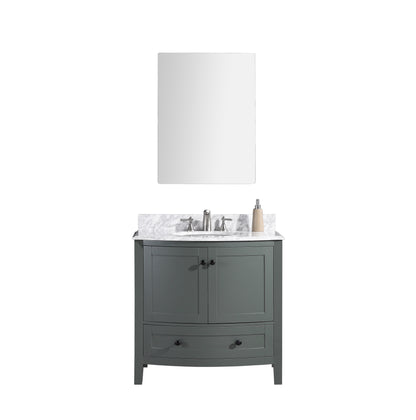 Legion Furniture 36" Pewter Green Bathroom Vanity - Pvc - WT9309-36-PG-PVC