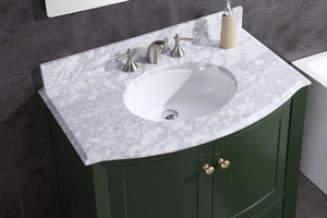 Legion Furniture 36" Vogue Green Bathroom Vanity - Pvc - WT9309-36-VG-PVC