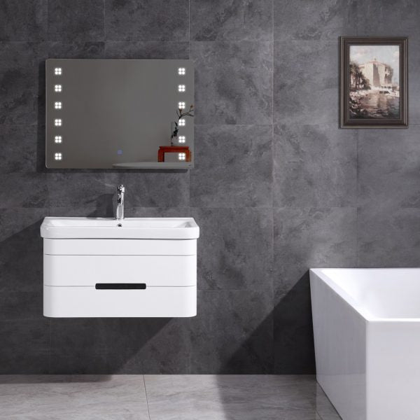 Legion Furniture 32" Bathroom Vanity with Led Mirror- Pvc - WT9328-32-PVC