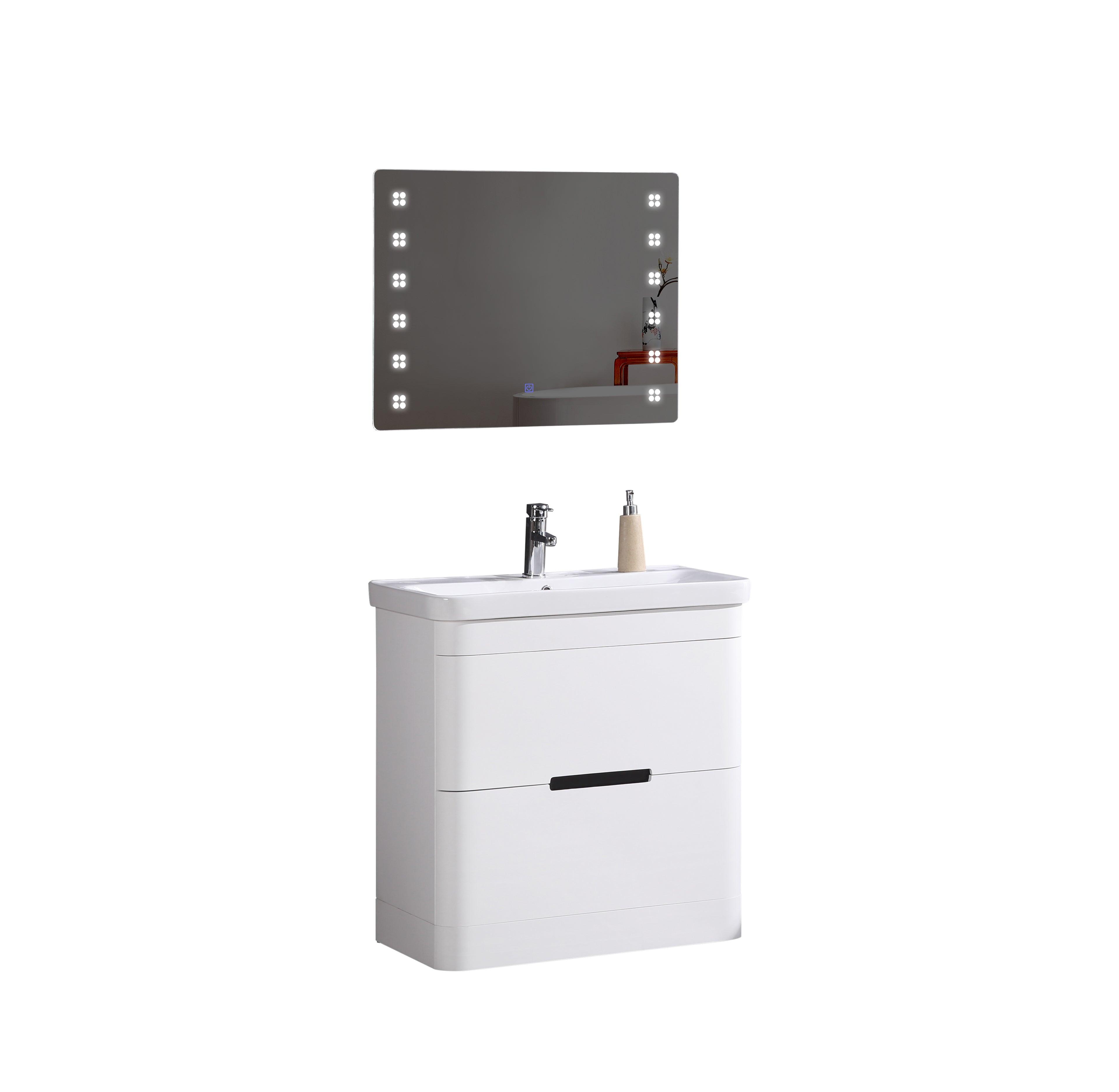 Legion Furniture 32" Bathroom Vanity with Led Mirror- Pvc - WT9329-32-PVC