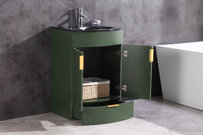 Legion Furniture 24" Vogue Green Bathroom Vanity - Pvc - WTM8130-24-VG-PVC