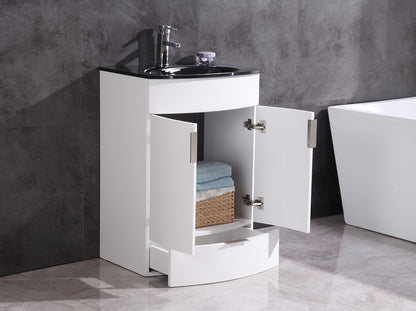 Legion Furniture 24" White Bathroom Vanity - Pvc - WTM8130-24-W-PVC