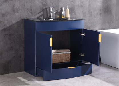 Legion Furniture 36" Blue Bathroom Vanity - Pvc - WTM8130-36-B-PVC