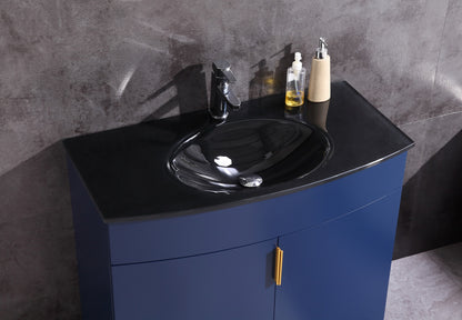 Legion Furniture 36" Blue Bathroom Vanity - Pvc - WTM8130-36-B-PVC