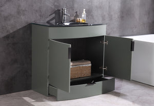 Legion Furniture 36" Pewter Green Bathroom Vanity - Pvc - WTM8130-36-PG-PVC